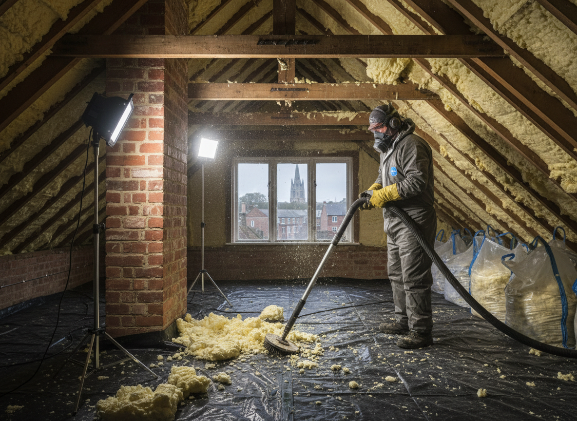 Attic Spray Foam Removal in York, North Yorkshire